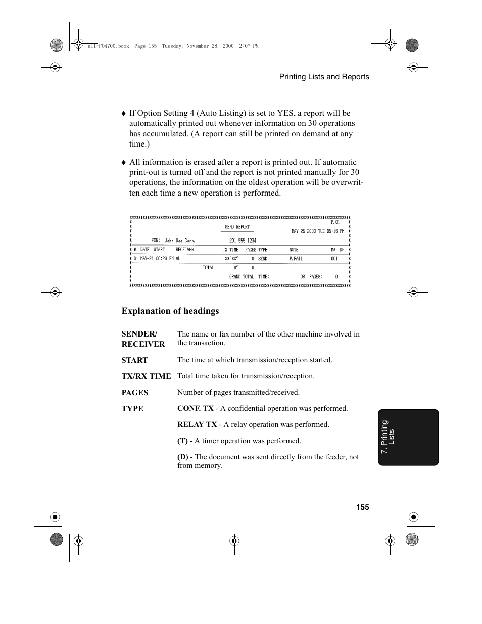 Sharp FO-4650 User Manual | Page 157 / 188