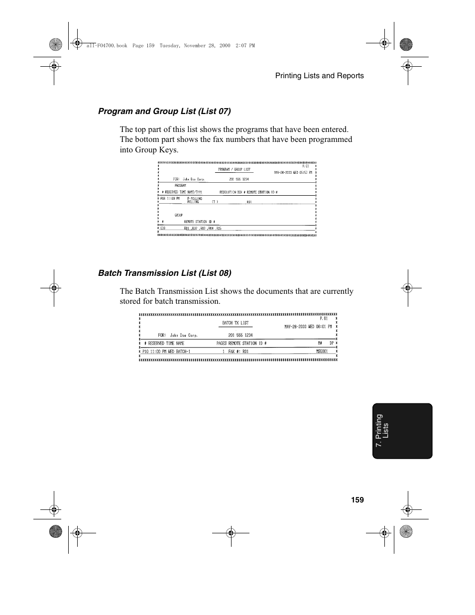 Sharp FO-4650 User Manual | Page 161 / 188