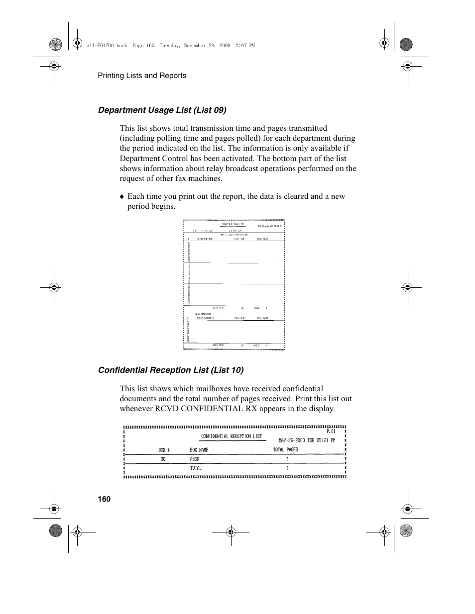 Sharp FO-4650 User Manual | Page 162 / 188