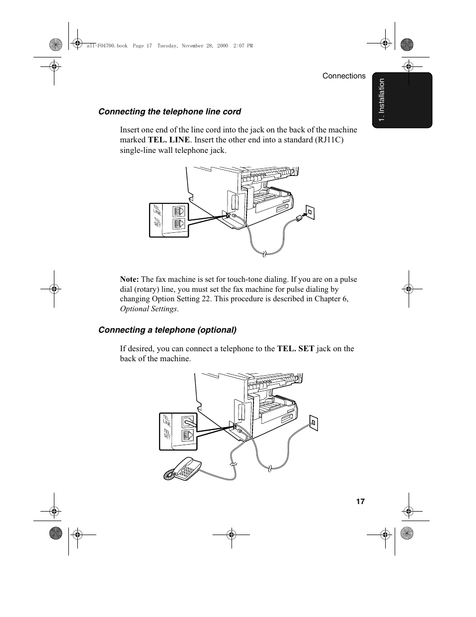 Sharp FO-4650 User Manual | Page 19 / 188