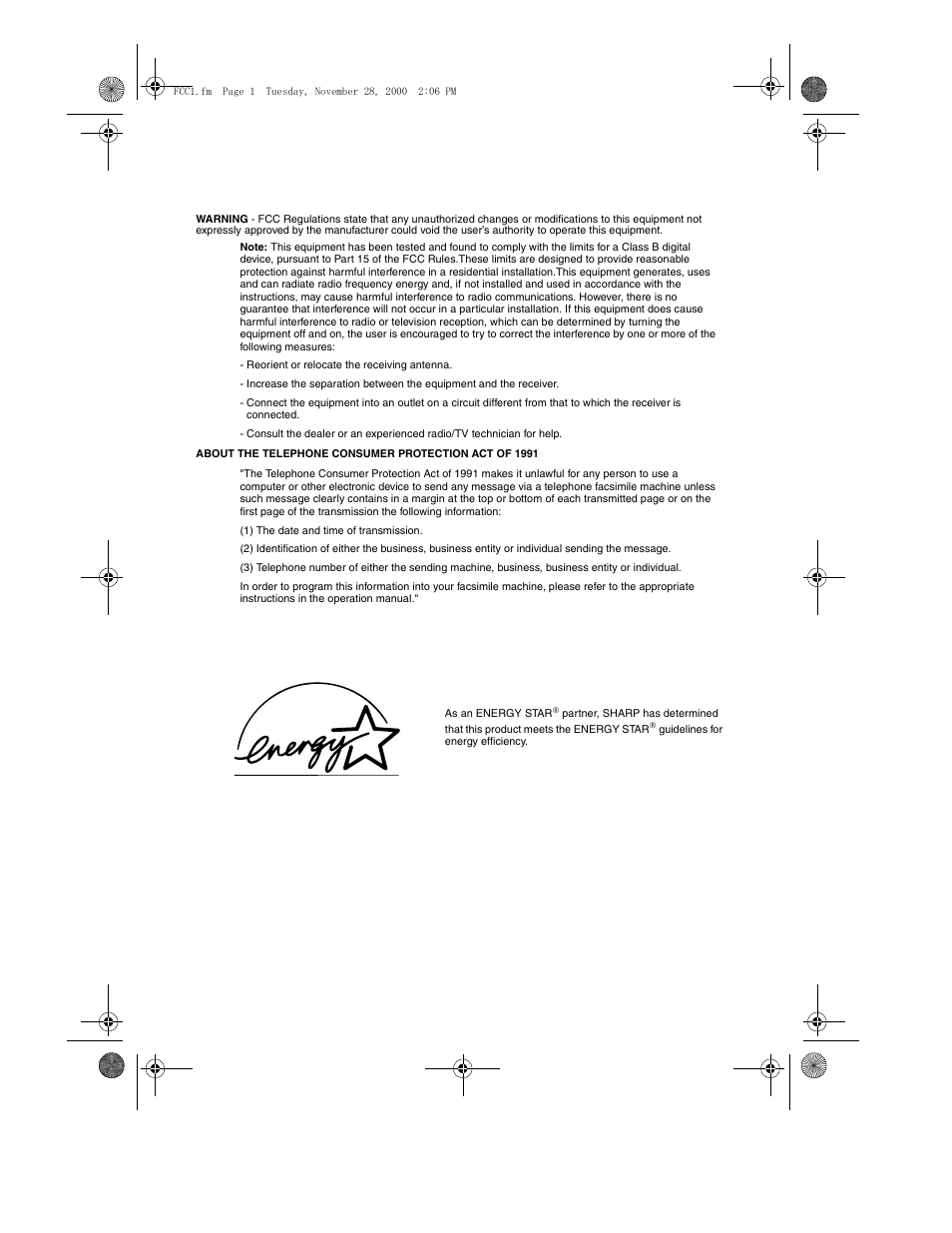 Sharp FO-4650 User Manual | Page 2 / 188