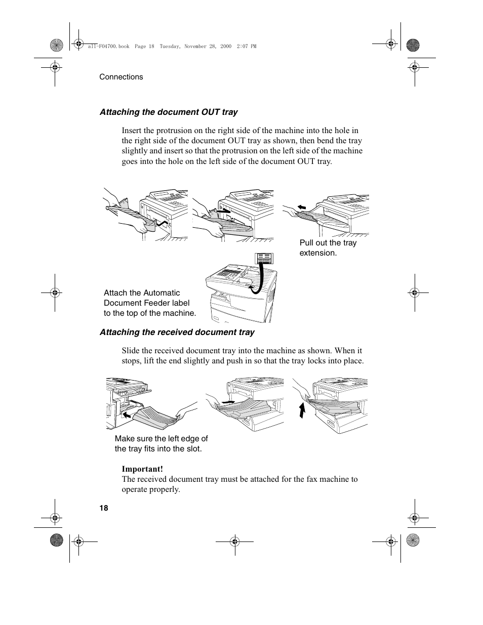 Sharp FO-4650 User Manual | Page 20 / 188