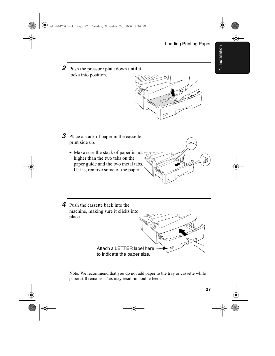 Sharp FO-4650 User Manual | Page 29 / 188