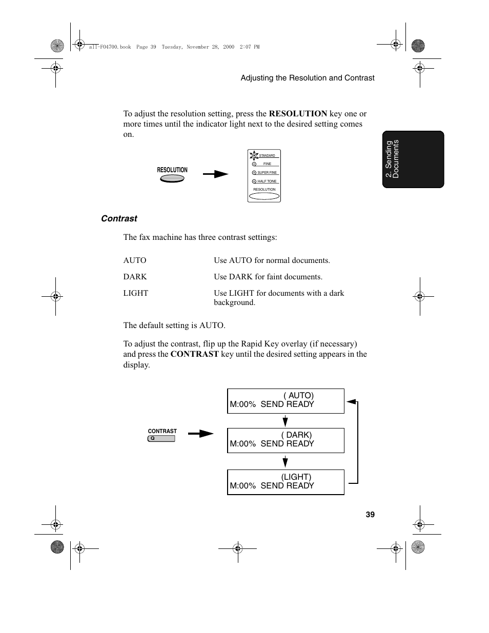 Sharp FO-4650 User Manual | Page 41 / 188