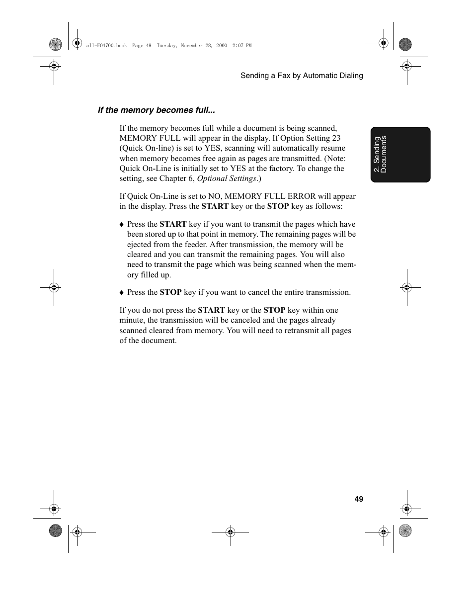 Sharp FO-4650 User Manual | Page 51 / 188