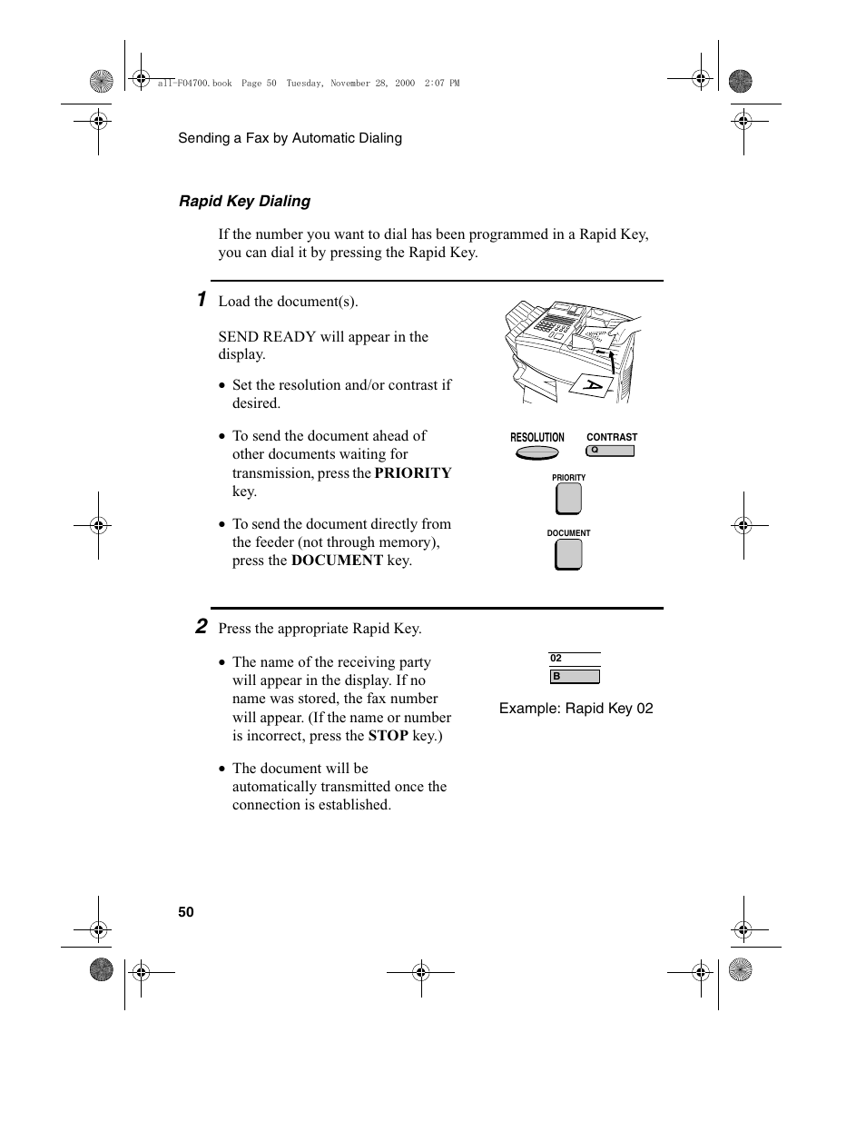 Sharp FO-4650 User Manual | Page 52 / 188