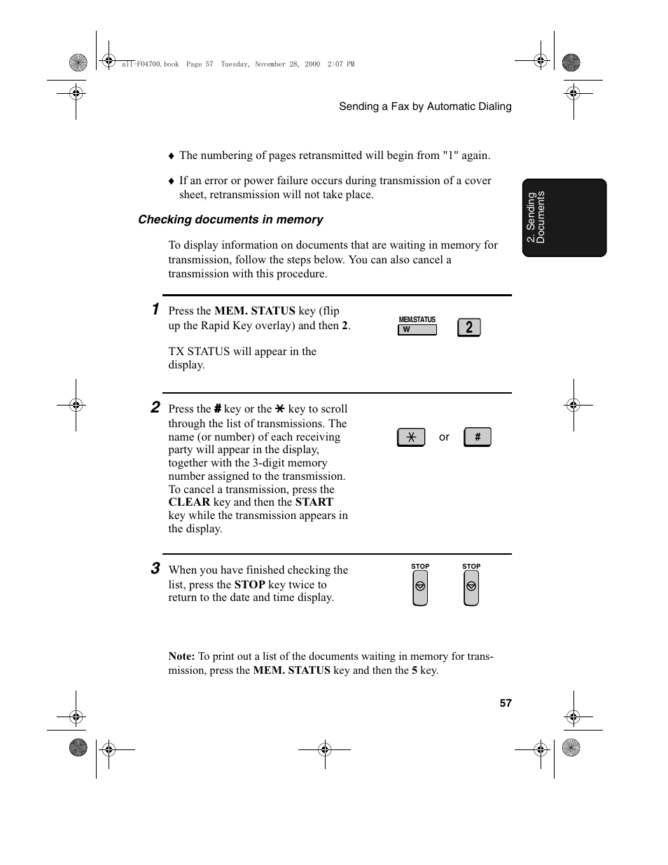 Sharp FO-4650 User Manual | Page 59 / 188