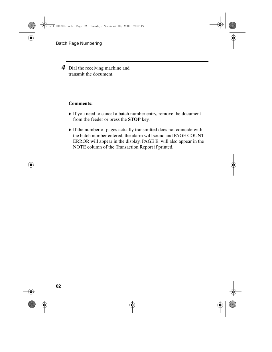 Sharp FO-4650 User Manual | Page 64 / 188