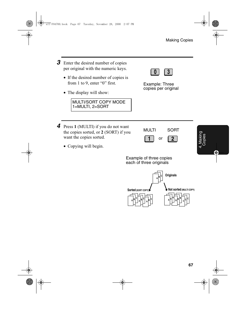 Sharp FO-4650 User Manual | Page 69 / 188