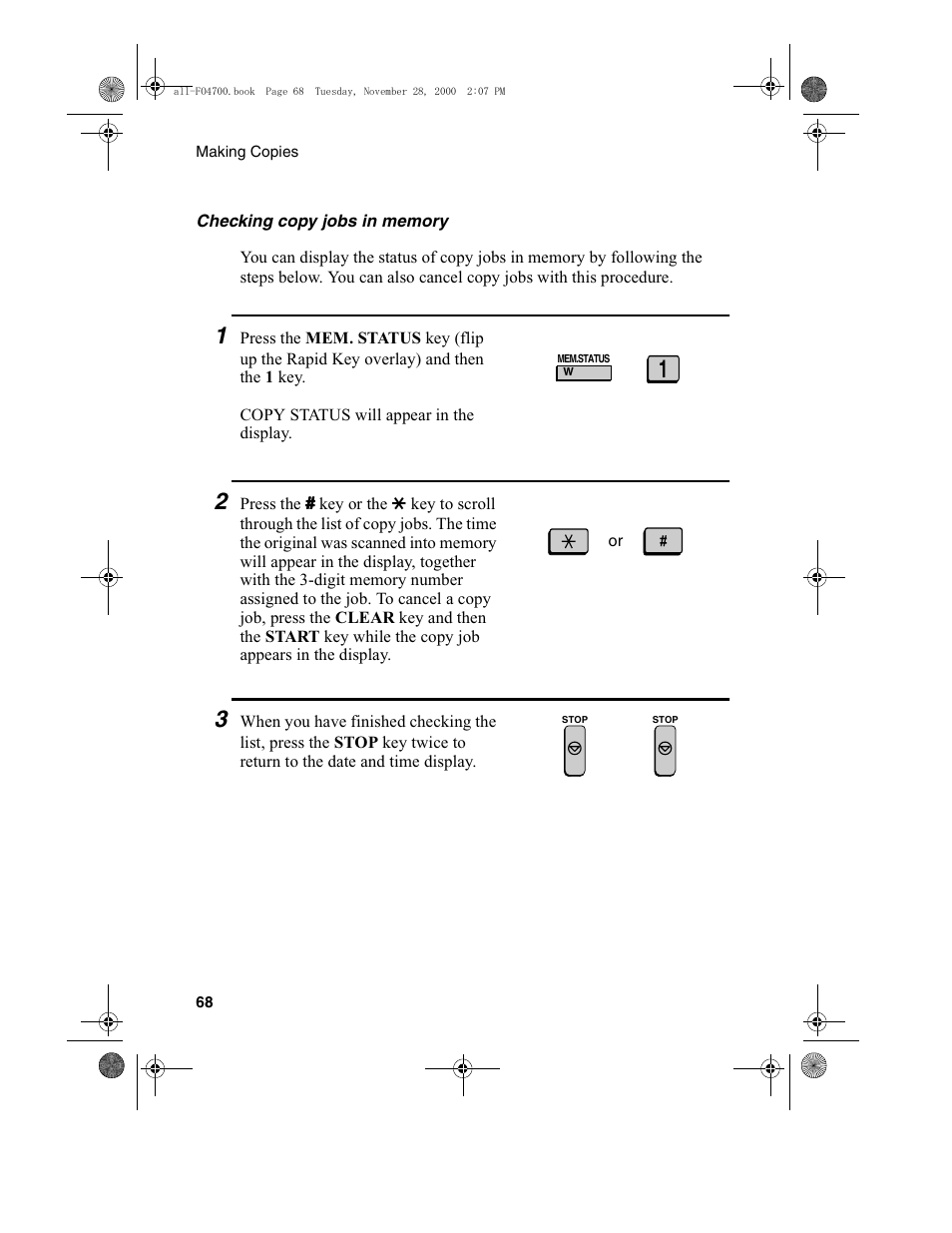 Sharp FO-4650 User Manual | Page 70 / 188