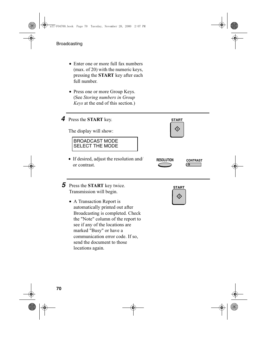 Sharp FO-4650 User Manual | Page 72 / 188