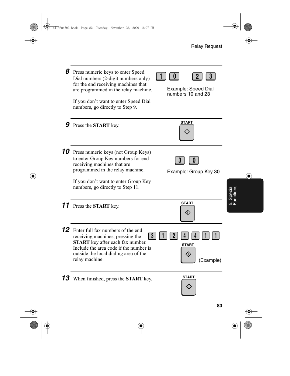 Sharp FO-4650 User Manual | Page 85 / 188