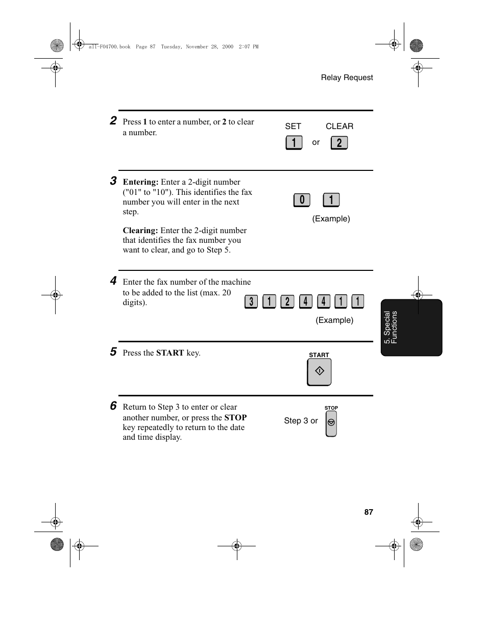 Sharp FO-4650 User Manual | Page 89 / 188