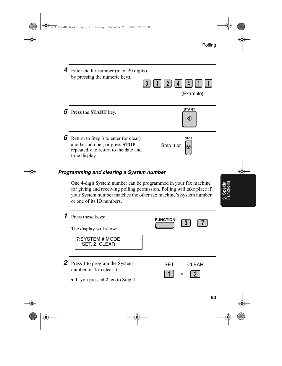 Sharp FO-4650 User Manual | Page 95 / 188