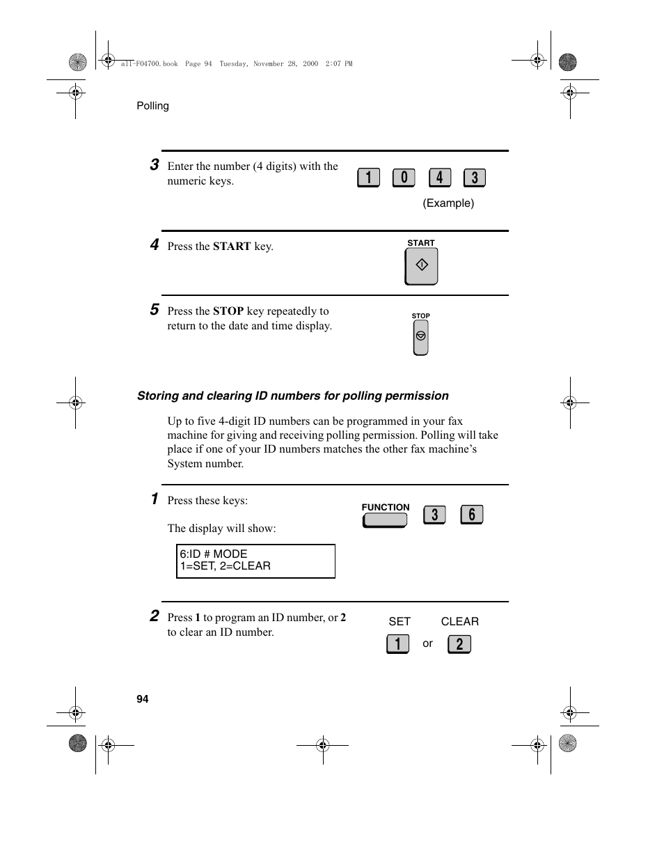 Sharp FO-4650 User Manual | Page 96 / 188