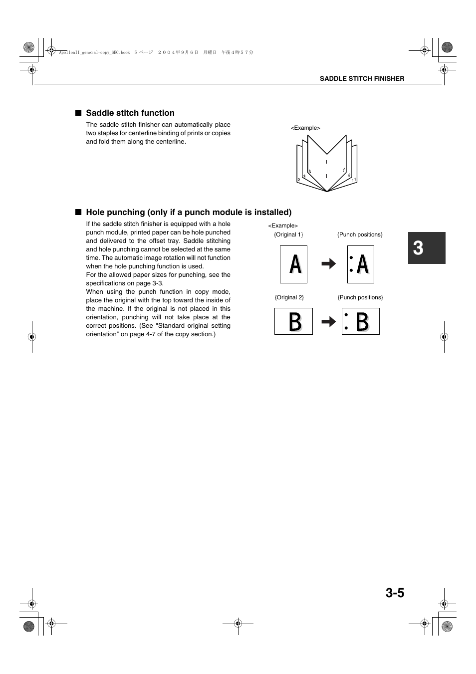 Saddle stitch function | Sharp AR-BC260 User Manual | Page 53 / 140