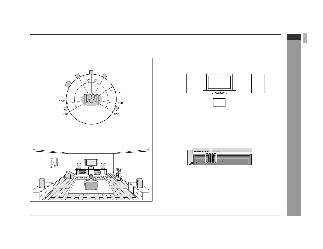 System installation, Placing the speaker system, Cooling fan | Sharp SD-PX2 User Manual | Page 15 / 68