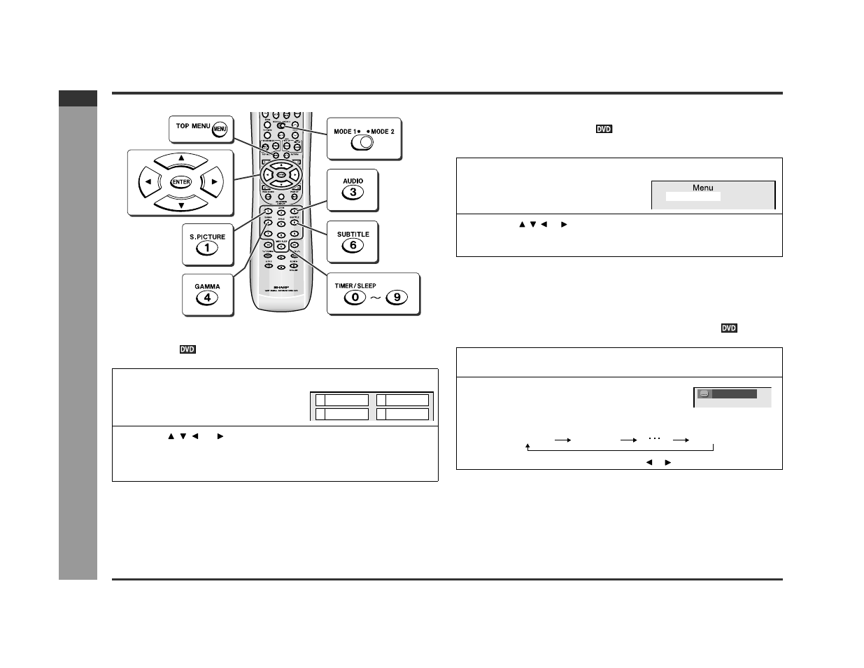 Dv d oper ation, Useful operation (continued) | Sharp SD-PX2 User Manual | Page 30 / 68