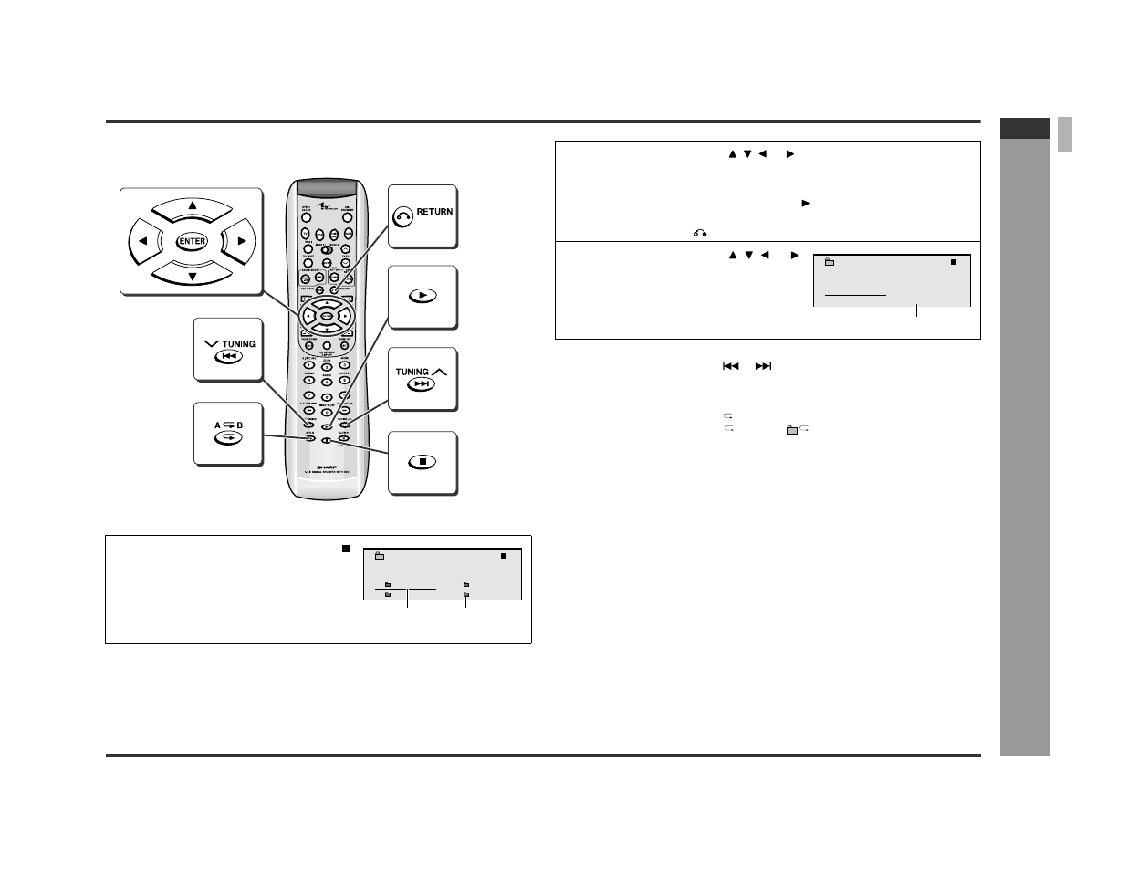 Playing an mp3 disc, Sa cd and cd ope ration, Selecting a folder on an mp3 disc | E-32 | Sharp SD-PX2 User Manual | Page 37 / 68