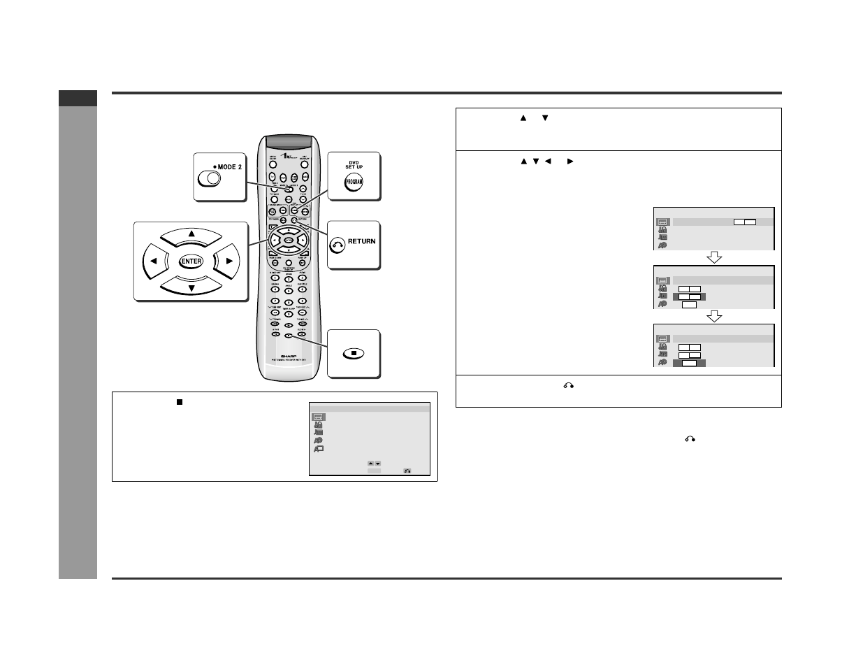 Changing the initial setting of dvd, Ad v a nced features, E-39 | Sharp SD-PX2 User Manual | Page 44 / 68