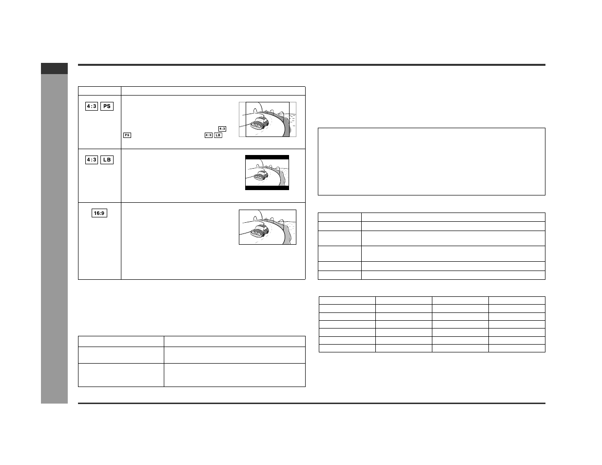 Ad v a nced features, Changing the initial setting of dvd (continued), Video format | Progressive scan playback, Parental setting | Sharp SD-PX2 User Manual | Page 46 / 68