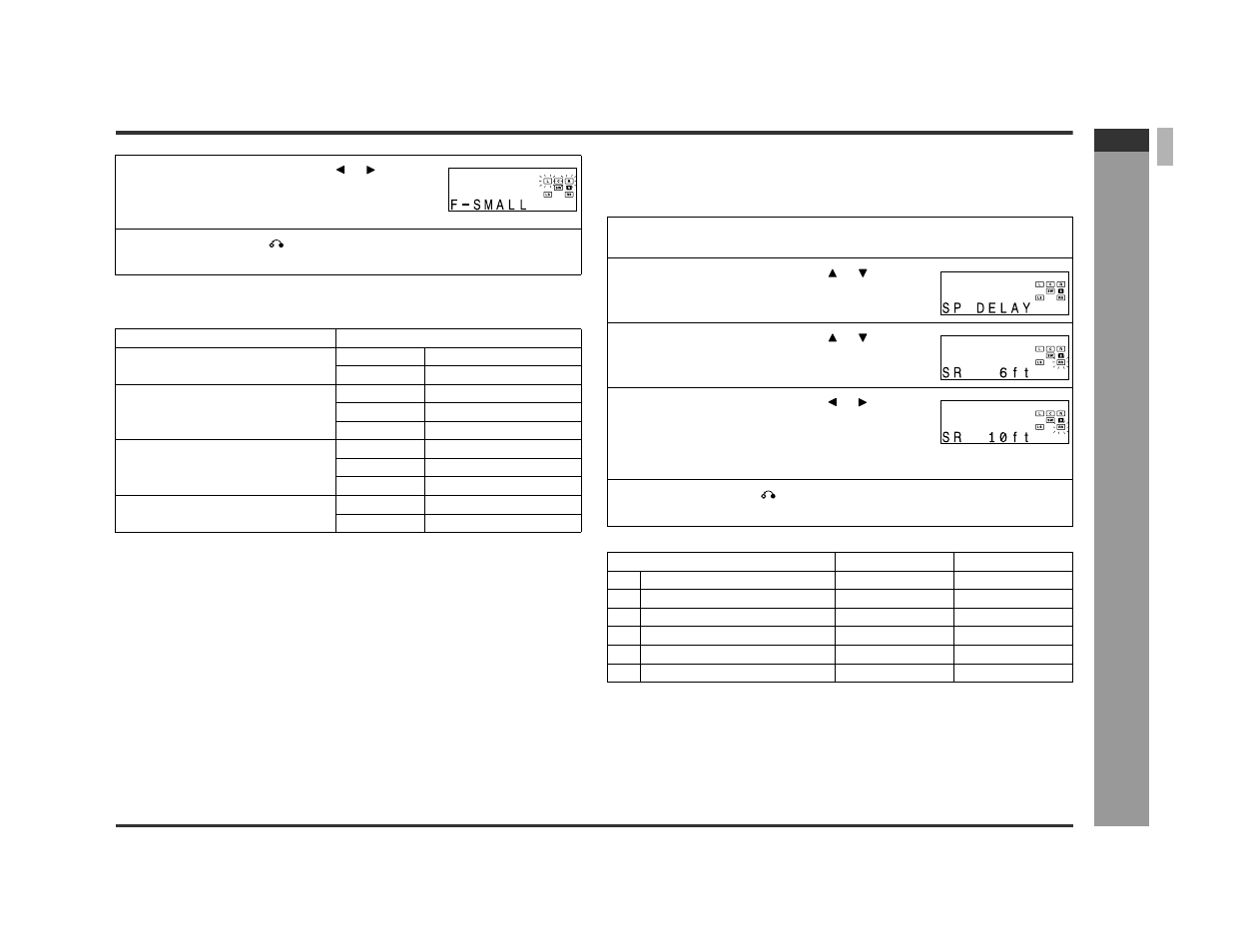 Ad v a nced features, Speaker delay setting, E-44 | Sharp SD-PX2 User Manual | Page 49 / 68