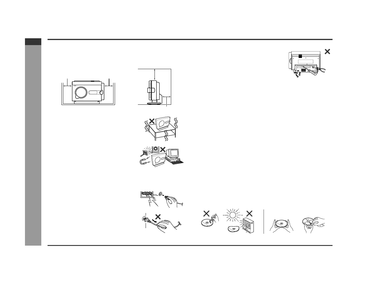 Precautions, Ge neral inf o rmation, General | Volume control, Care of dvd/sacd/cd discs | Sharp SD-PX2 User Manual | Page 8 / 68