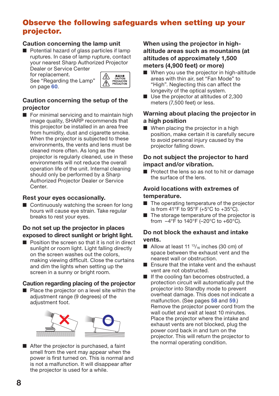 Sharp PG-D3550W User Manual | Page 12 / 75