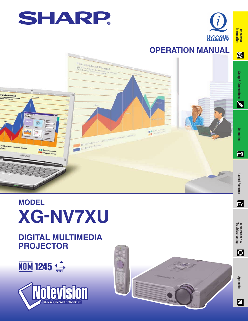 Sharp XG-NV7XU User Manual | 66 pages