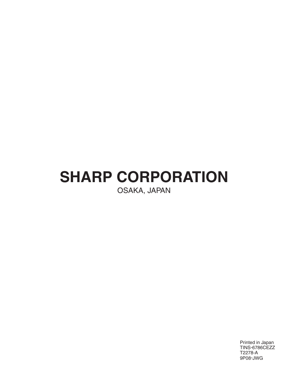 Sharp corporation | Sharp XG-NV7XU User Manual | Page 66 / 66