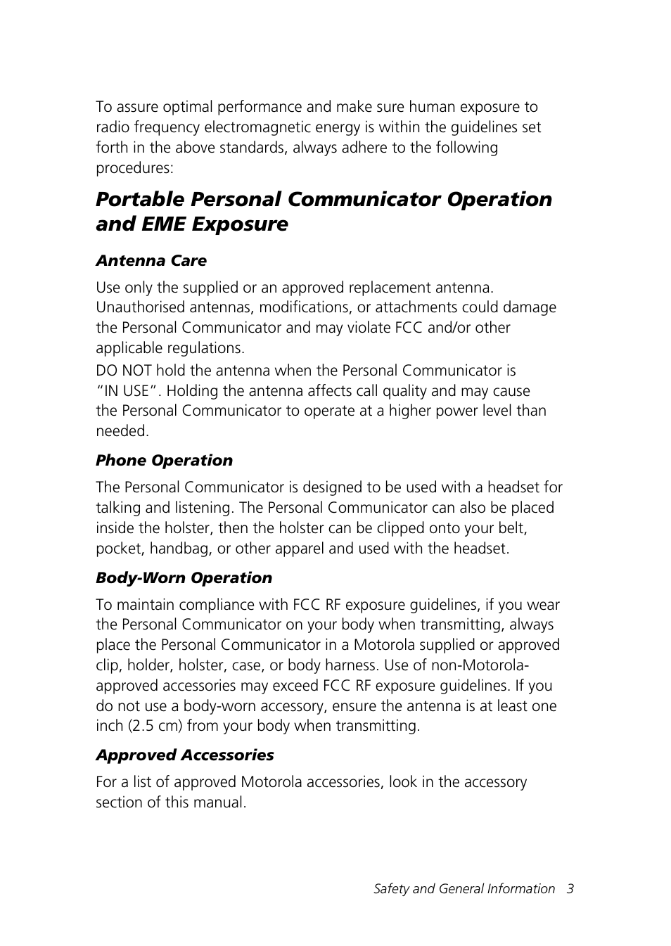 Motorola Talkabout 192 User Manual | Page 13 / 100