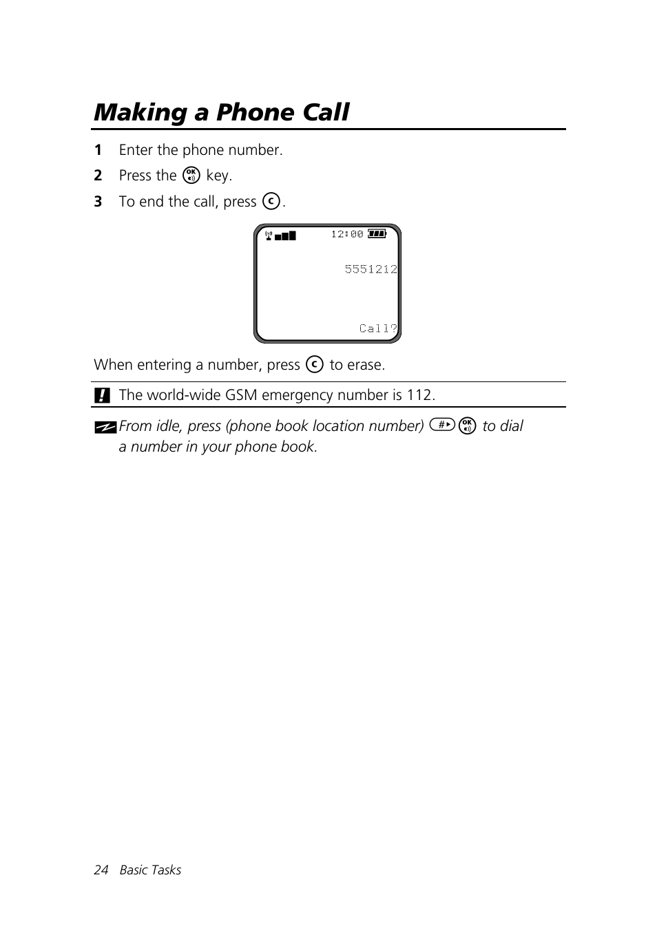 Making a phone call | Motorola Talkabout 192 User Manual | Page 34 / 100