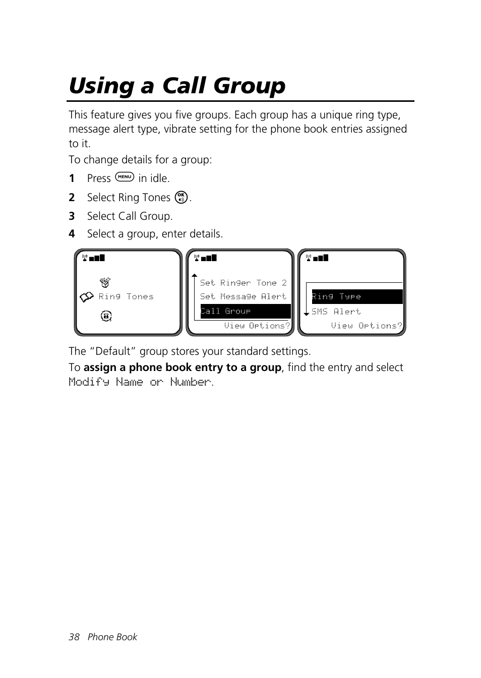 Using a call group | Motorola Talkabout 192 User Manual | Page 48 / 100