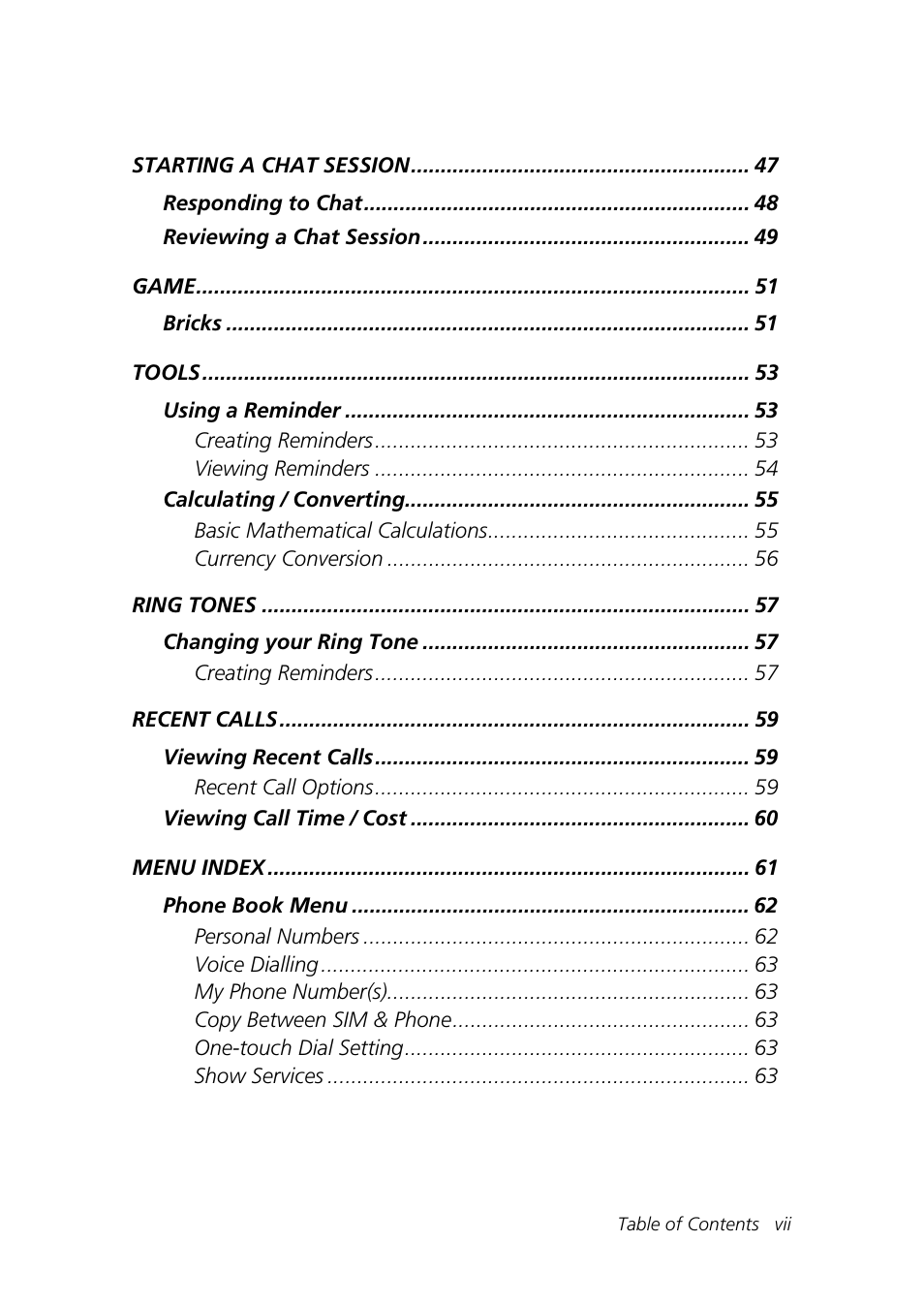 Motorola Talkabout 192 User Manual | Page 7 / 100