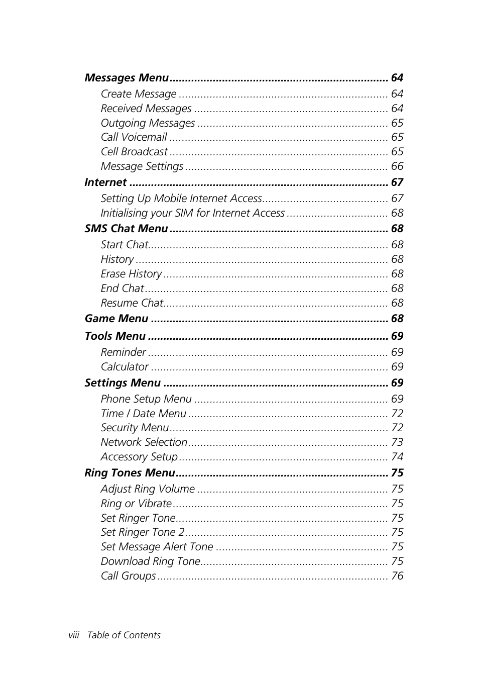 Motorola Talkabout 192 User Manual | Page 8 / 100