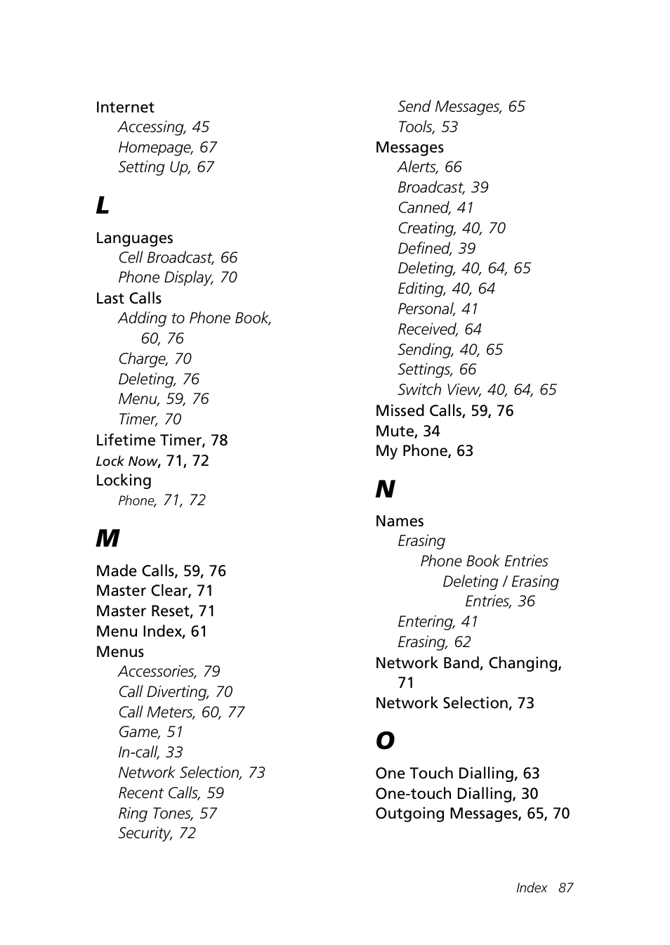 Motorola Talkabout 192 User Manual | Page 97 / 100