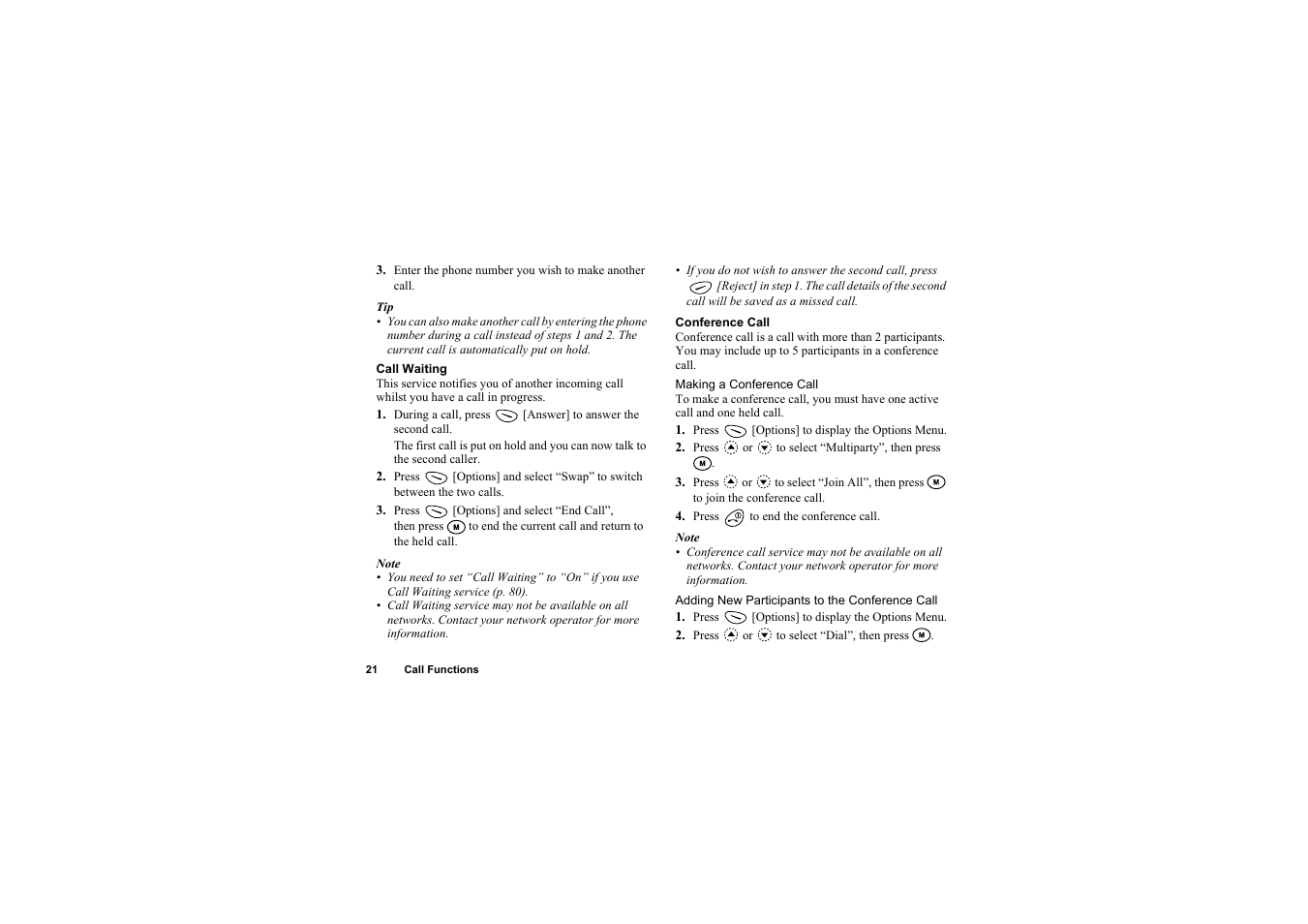 Sharp O2 User Manual | Page 22 / 132