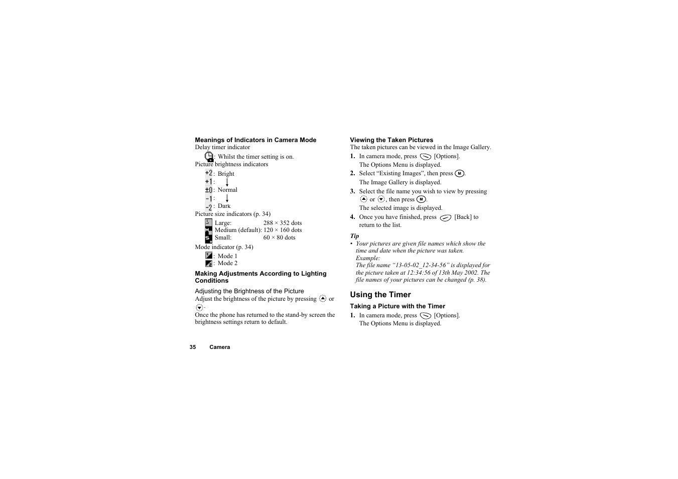 Using the timer | Sharp O2 User Manual | Page 36 / 132