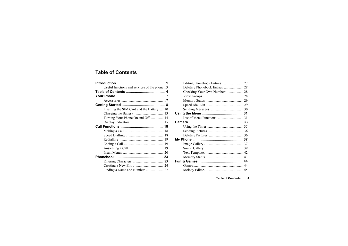 Sharp O2 User Manual | Page 5 / 132