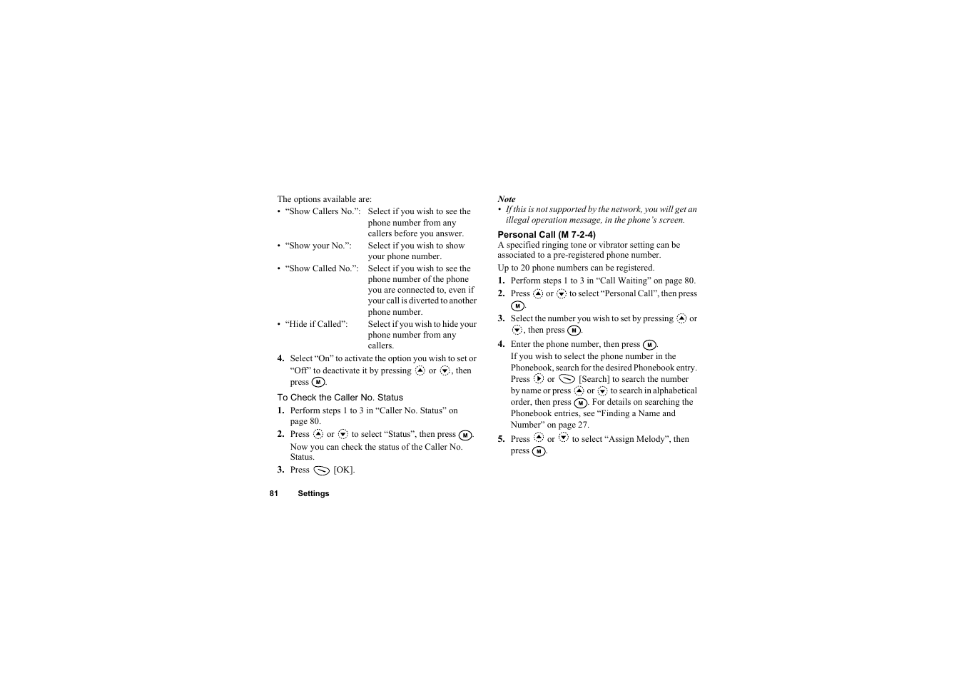 Sharp O2 User Manual | Page 82 / 132