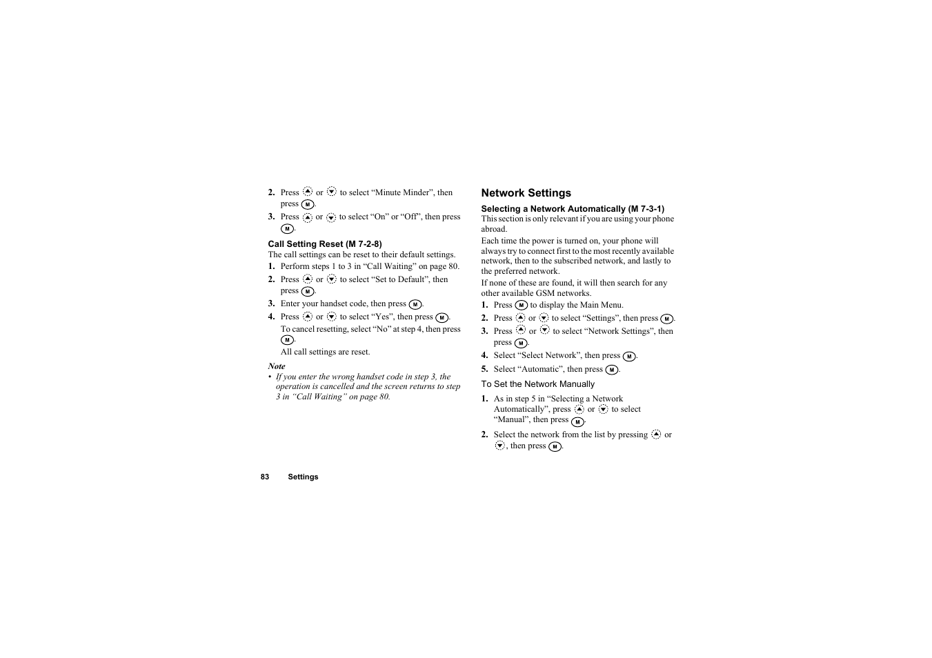 Network settings | Sharp O2 User Manual | Page 84 / 132