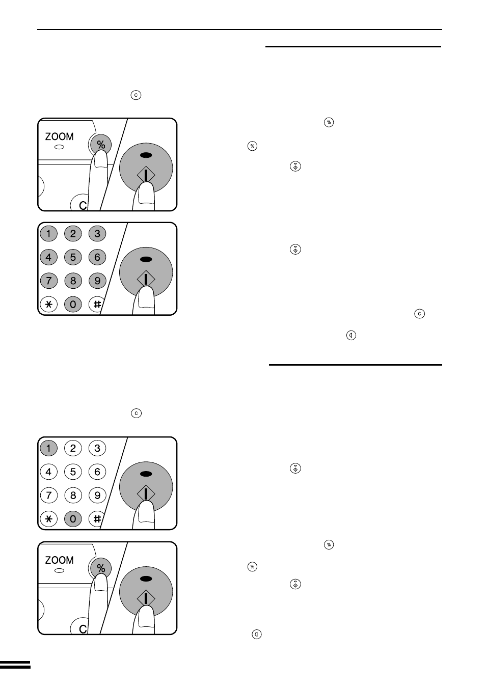 User programs, Program no. 12: account number change, Program no. 13: account number deletion | Sharp AR-201 User Manual | Page 42 / 84