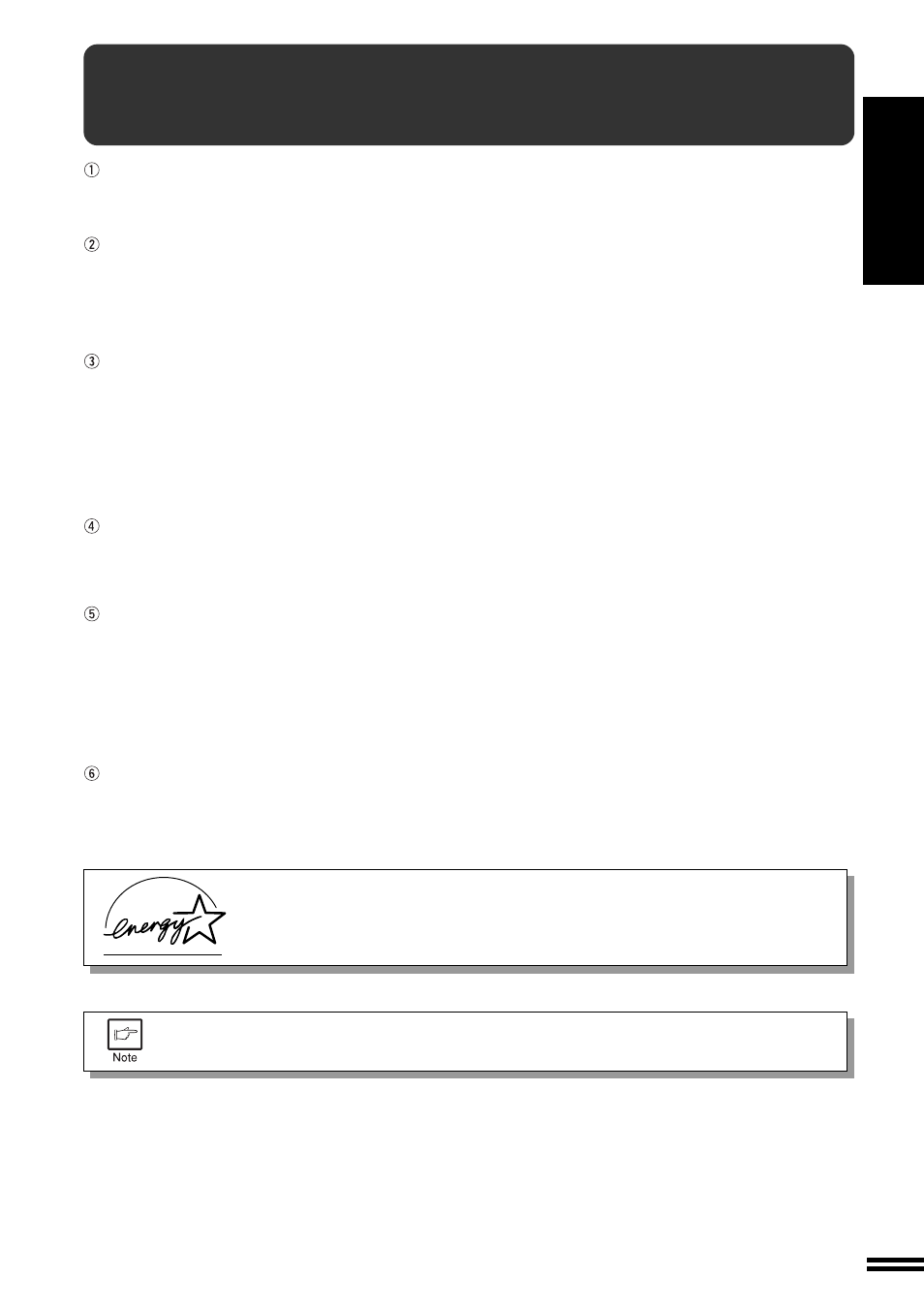 Main features | Sharp AR-201 User Manual | Page 5 / 84