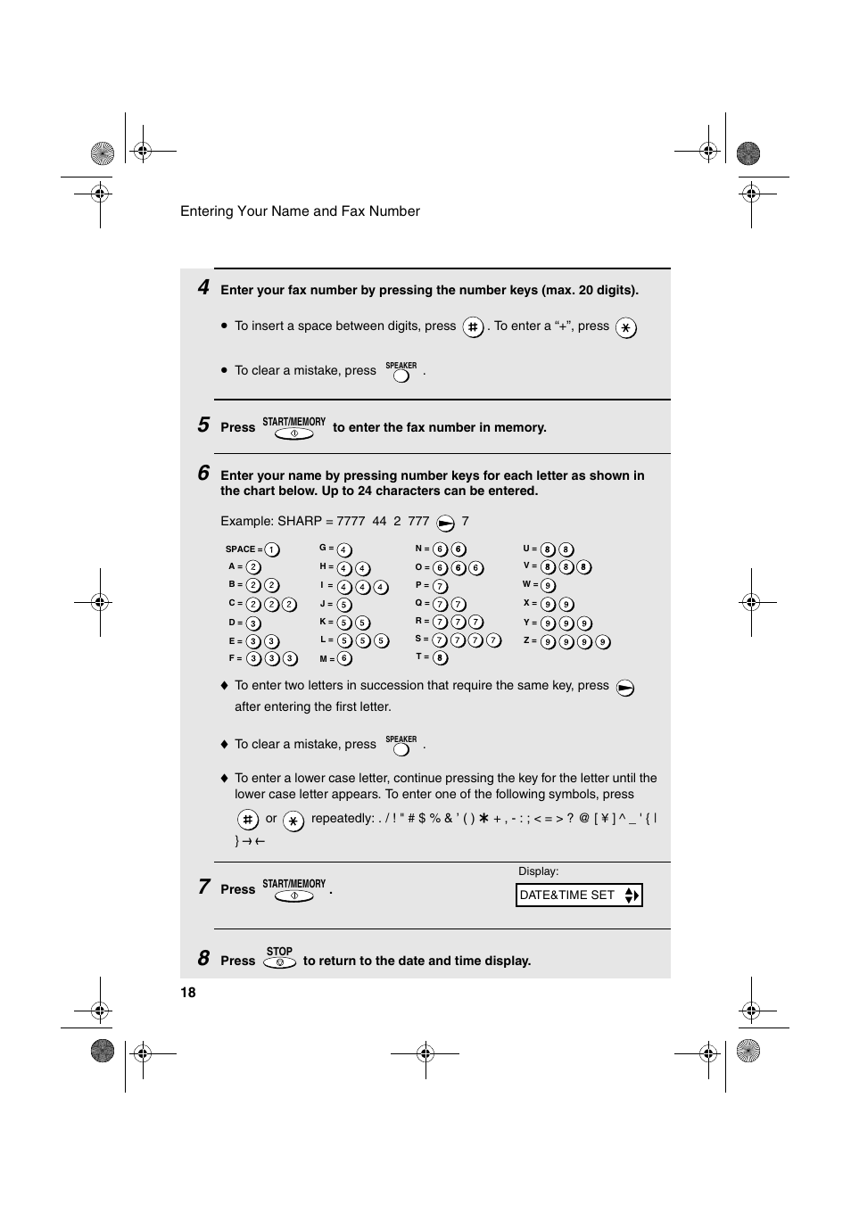 Sharp UX-A260 User Manual | Page 20 / 108