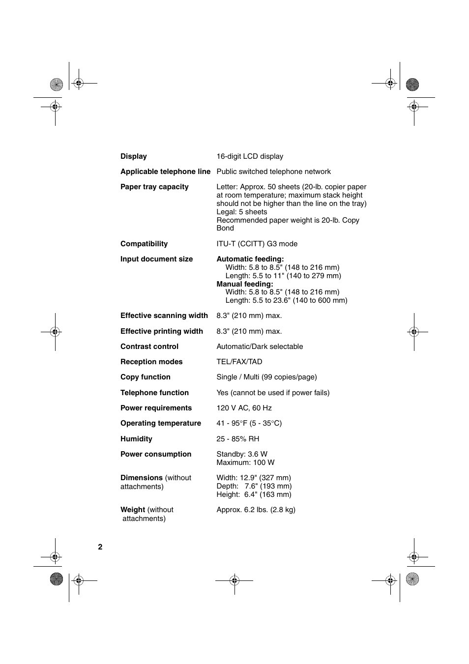 Sharp UX-A260 User Manual | Page 4 / 108