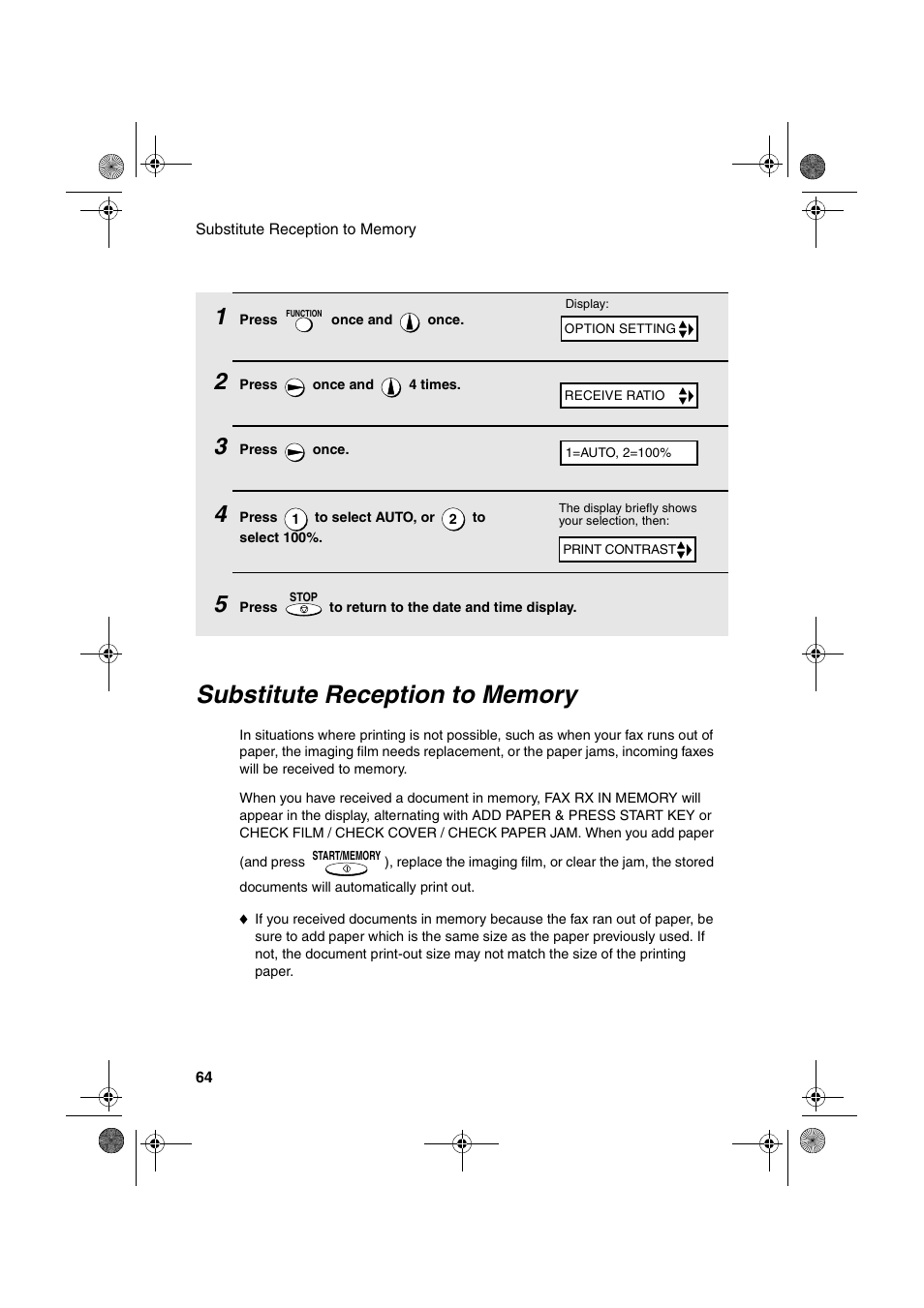 Sharp UX-A260 User Manual | Page 66 / 108
