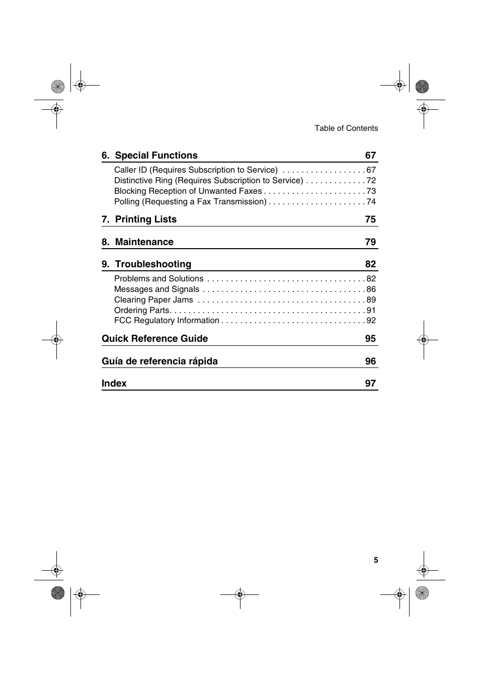 Sharp UX-A260 User Manual | Page 7 / 108
