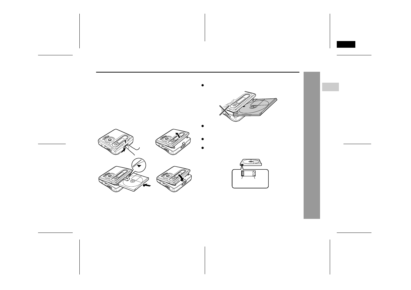 Inserting a minidisc, Pr ep ar ati o n | Sharp IM-DR400E User Manual | Page 11 / 52