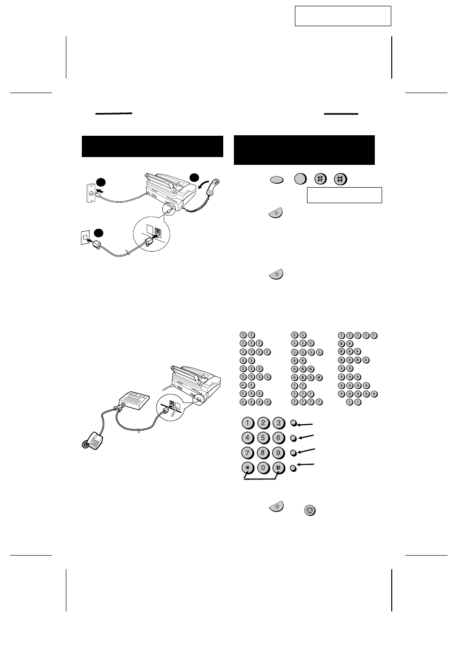 Ux300u-qrsp, Guia de consulta rapida, Instalación | Introducción de su nom- bre y número, P = 0 0 1 | Sharp UX-300 User Manual | Page 123 / 130