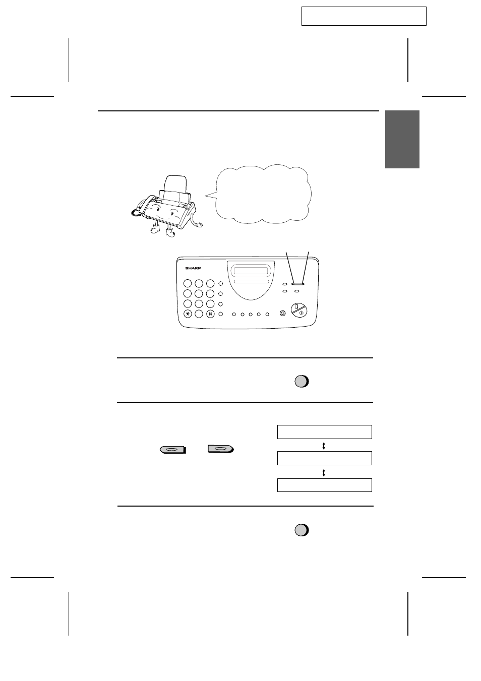 Volume adjustment, Speaker | Sharp UX-300 User Manual | Page 33 / 130